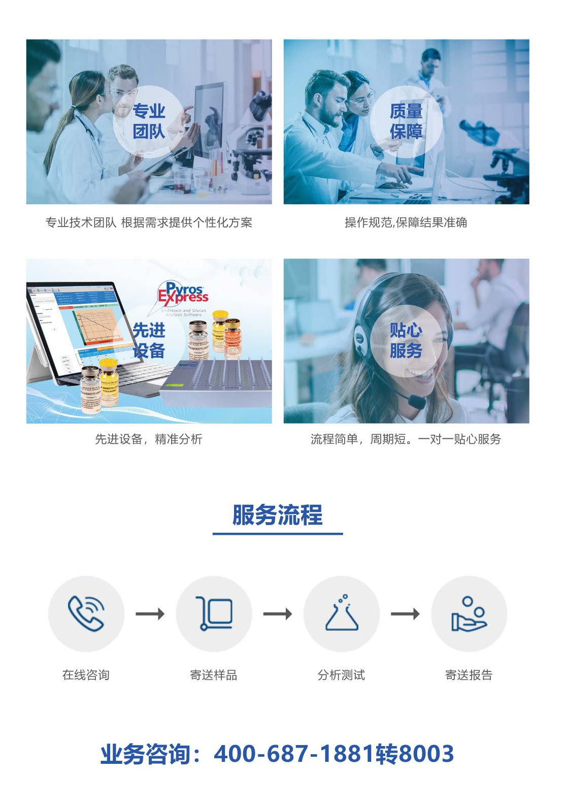 细菌内毒素检测服务流程